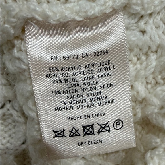 Anthropologie * Field Flower Cream Sweater * Wool & Mohair * Size Medium - Picture 12 of 12